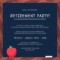 Retirement Party Email Template