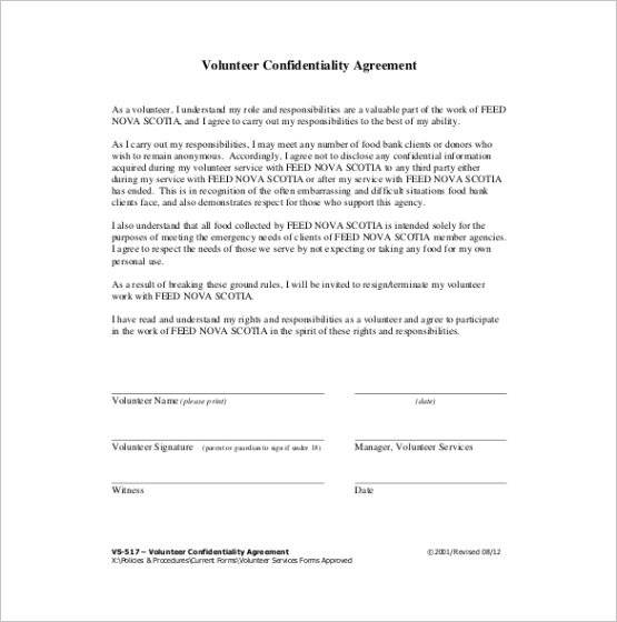 20 confidentiality agreement templates