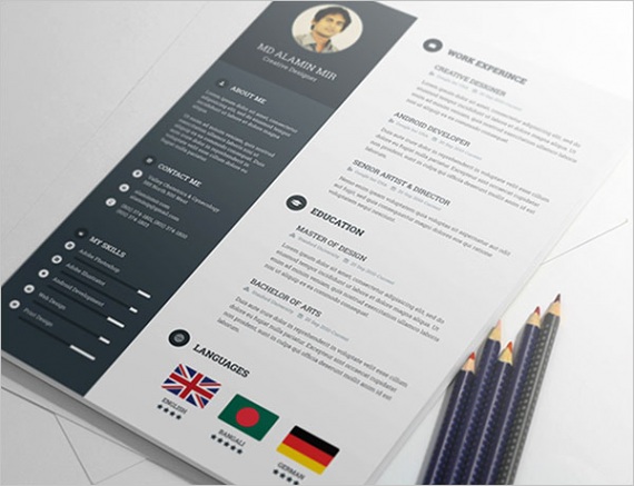 20 best free resume cv templates in ai indesign psd formats