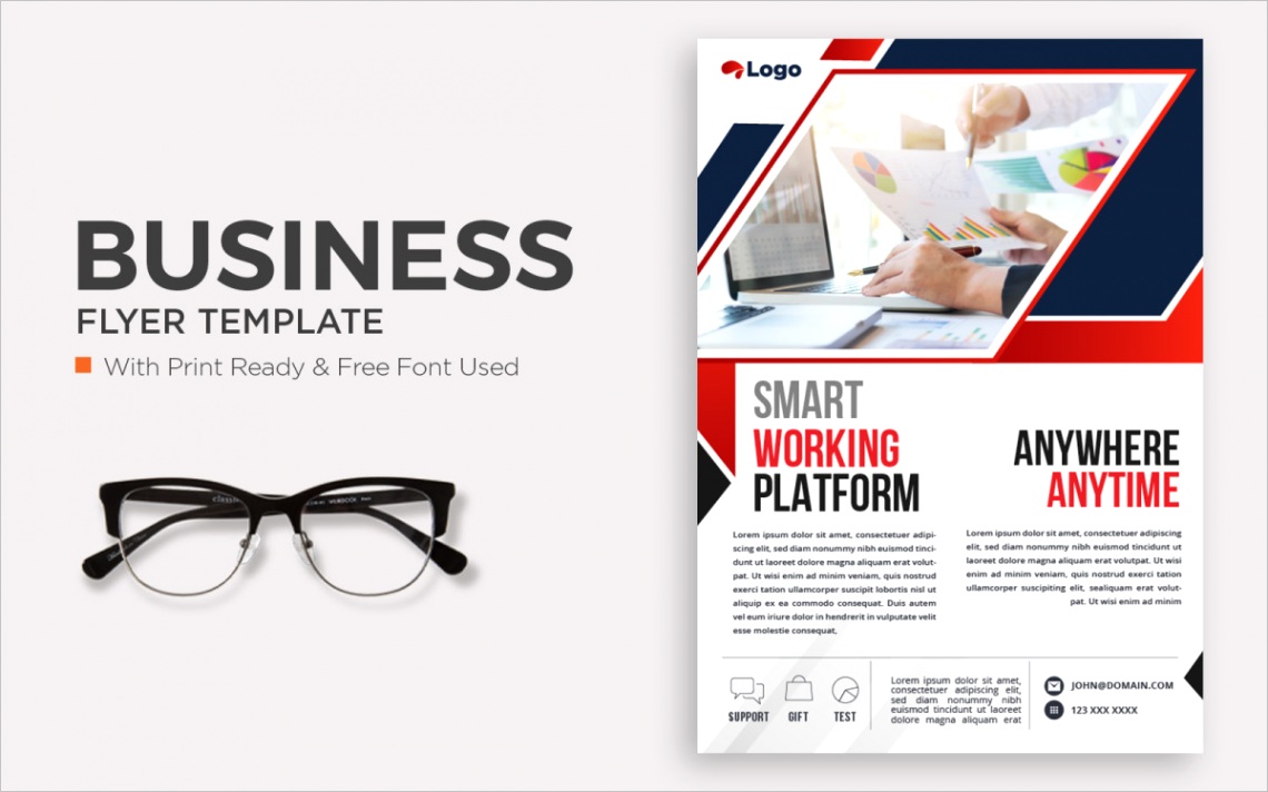 free business flyer template ml
