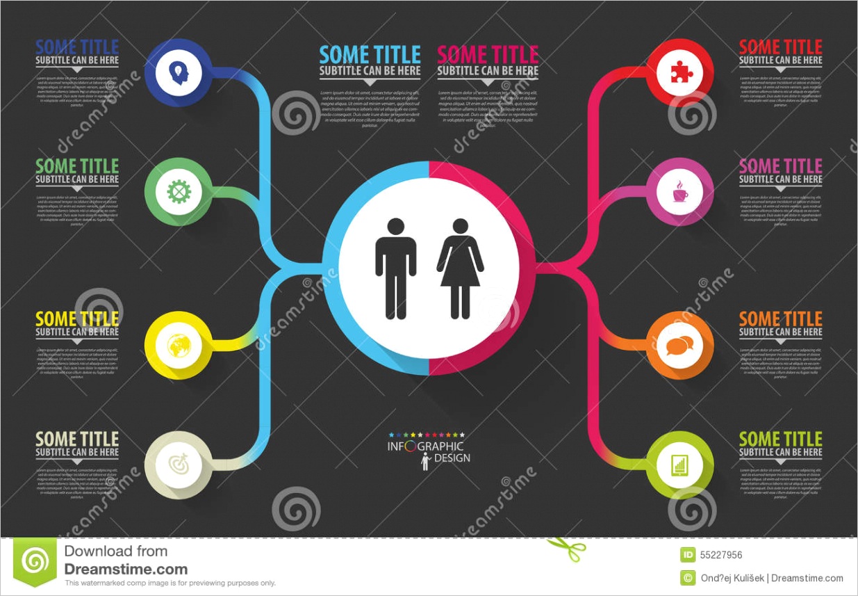 stock illustration modern infographics business plan design template vector image
