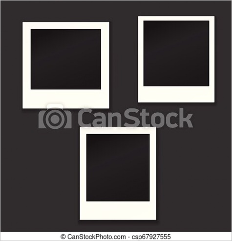 template for photo polaroid frames ml