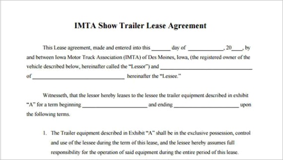 truck lease agreementml