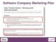 Marketing Plan Template For Software Company