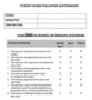 Course Evaluation Form Template Word