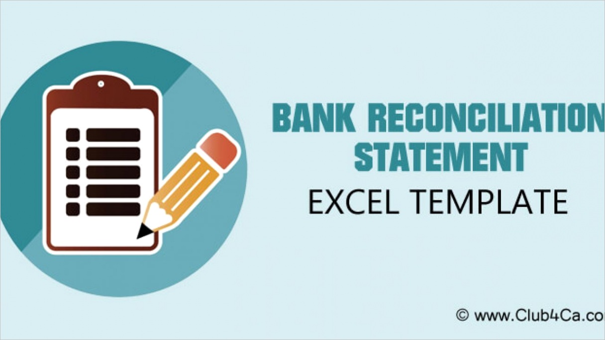 bank reconciliation statement template