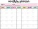 Study Plan Template Monthly
