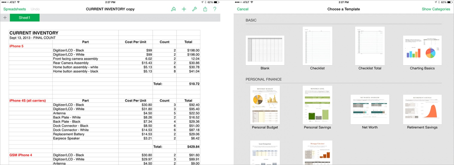 best spreadsheet apps ipad numbers google drive microsoft excel and more