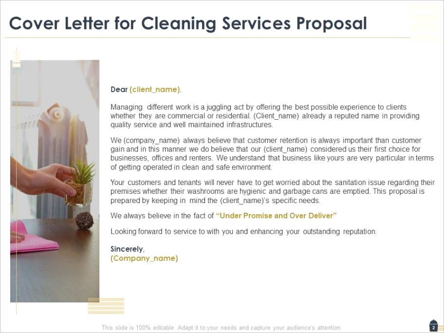 cleaning services proposal template powerpoint presentation slidesml