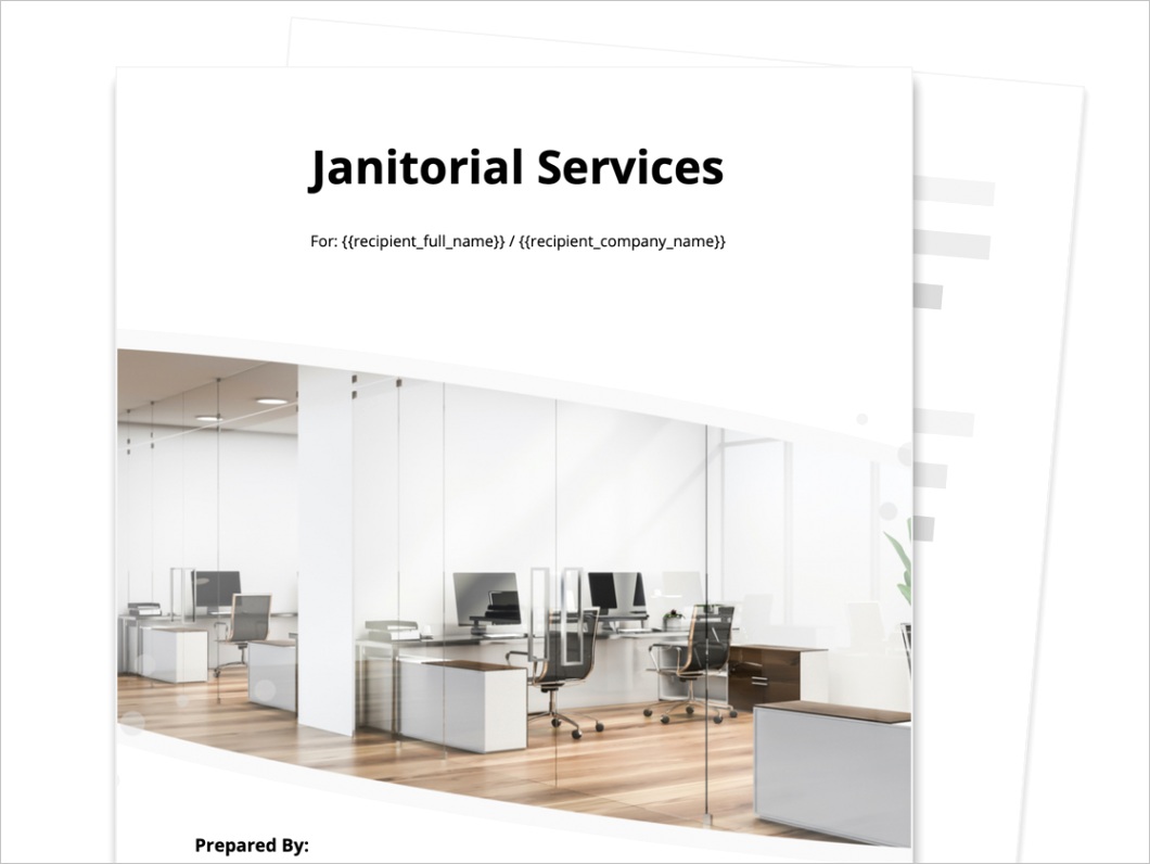 janitorial proposal template