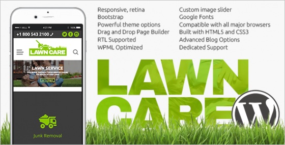lawn care service website templateml