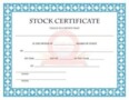 Stock Certificate Template Download