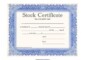 Free Stock Certificate Template