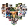 Heart Shaped Collage Template