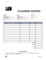 Cleaning Service Invoice Templates