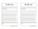 To Do List Template Word Doc