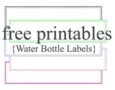 Free Water Bottle Labels