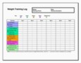 Workout Plan Template Excel