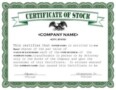 Stock Certificate Format In Word