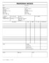 Commercial Invoice Template Word