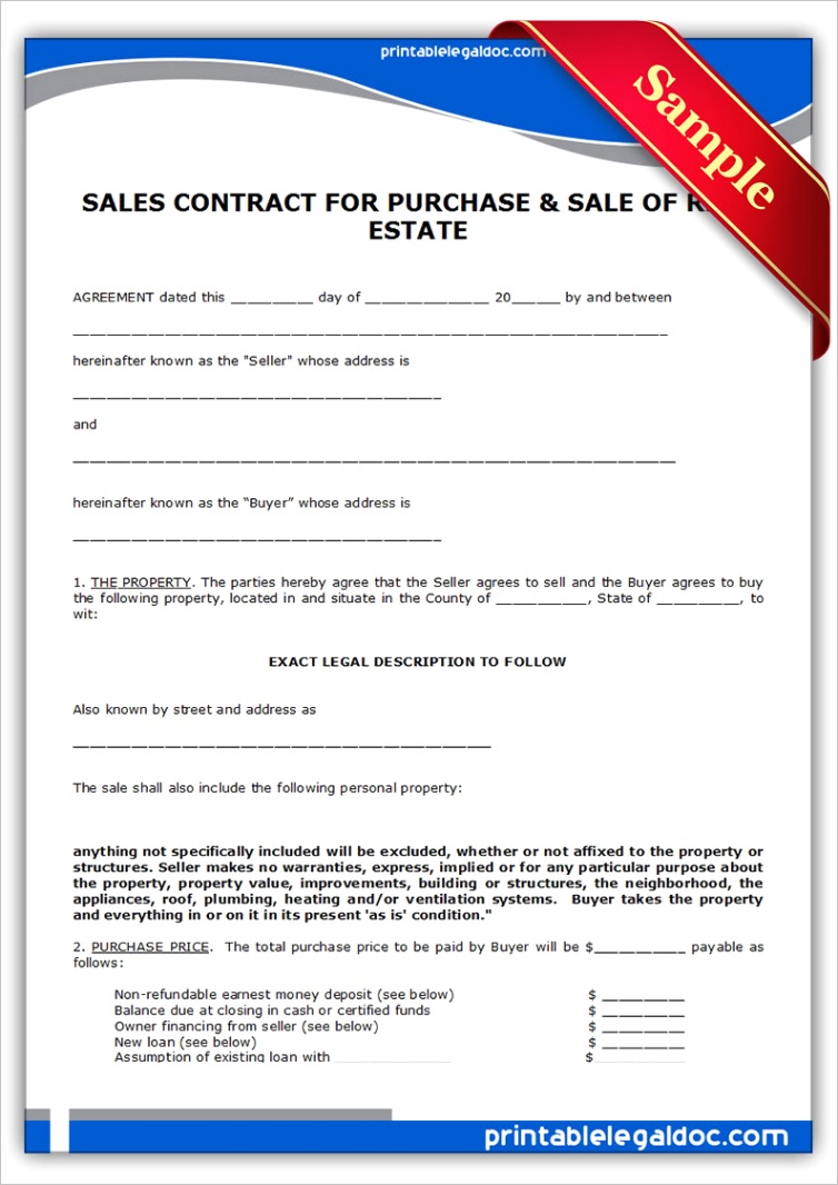 contract to sell on land contract