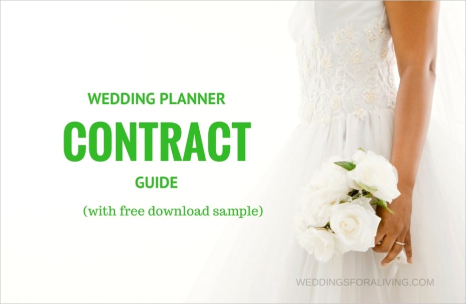 wedding planner contract