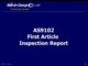 As9102 First Article Inspection Form