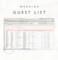 Google Sheets Guest List Template