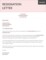 Letter Of Resignation Template Email